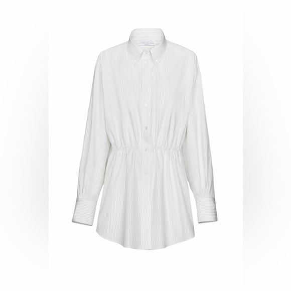 Victoria Beckham x Mango Shirt with Gathered Back Opening White Shirt - Picture 2 of 4